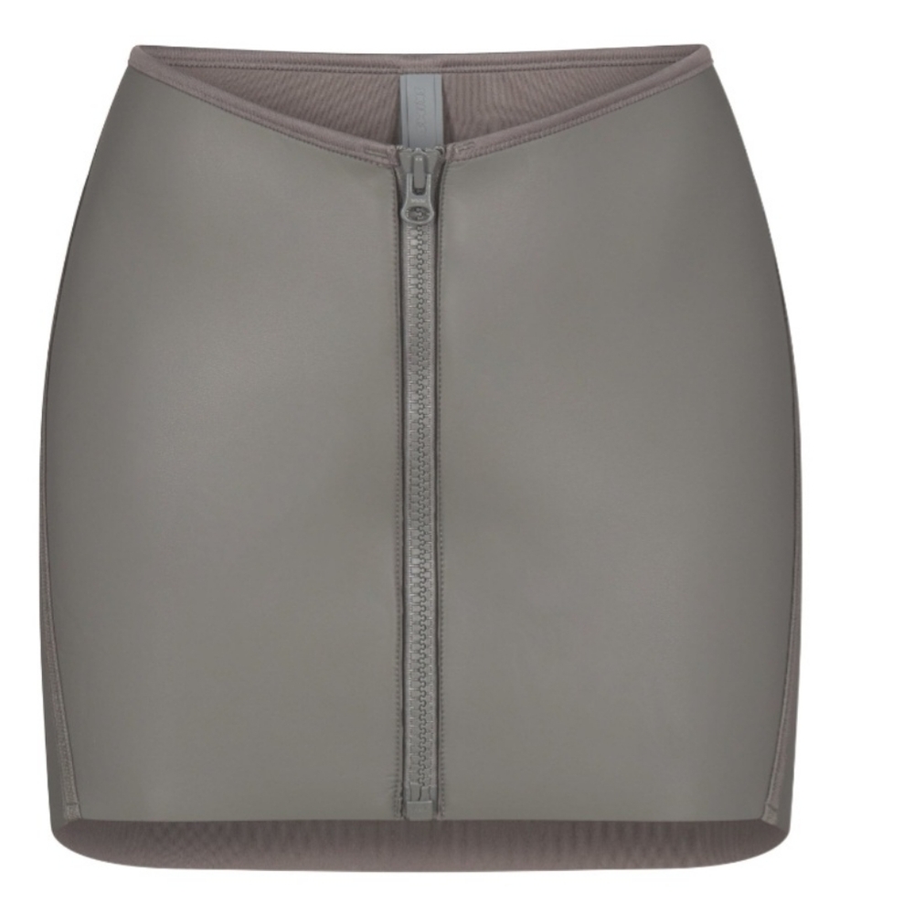 NWT-SKIMS  Rubberized Scuba Swim Mini Skirt (Bikini top & bottom avail)